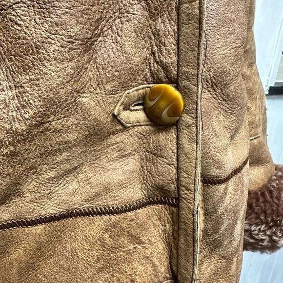 Vintage Bilgin’s High end Lambskin Leather Penny Lane Coat Medium M - Picture 13 of 16